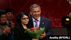 Розалина Шаһиева һәм Рөстәм Миңнеханов