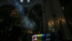 На церемонії прощання з медиком Іліним