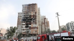 دا په تهران کې یو له هغو ودانیو ده چې اسراییل په نښه کړې ده. 