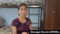 Гульсым Жиенбаева с детьми находится  в «Центре ресоциализации лиц, оказавшихся в трудной жизненной ситуации». Актобе, 12 июня 2018 года.