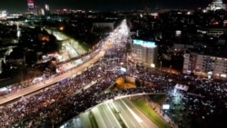 Serbian Students Protest In Overnight Blockade In Belgrade