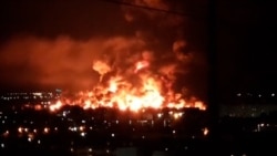 Key Oil Depot In Russian-Occupied Crimea Burns After Ukrainian Air Strikes; Odesa Also Hit By Russia
