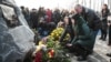 Kyiv Airport Monument Unveiled In Memory Of Victims Of Iran Plane Shoot-Down