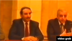 Пресс-конференция Джохара Дудаева и Звиада Гамсахурдия в Грозном, на которой они говорят об объединении кавказского народа, 1992 г.