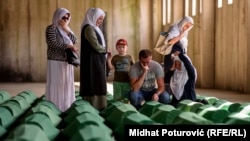 Перапахаваньне ахвяр растрэлу ў Срэбраніцы. 2017