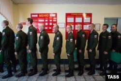 Российские призывники. Иллюстрационное фото