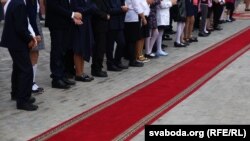 Лінейка ў школе, 1 верасьня 2020.