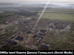 Вид на Часів Яр Донецької області після російських обстрілів, 2025 рік