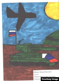 Рисунок участника конкурса о генерале Никифорове