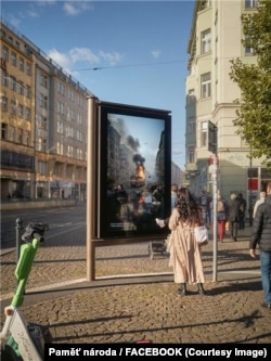 У співпраці з креативною агенцією ОАК «Пам'ять народу» створила серію зображень, які показують, як би виглядали чеські міста, якби війна була в Чехії