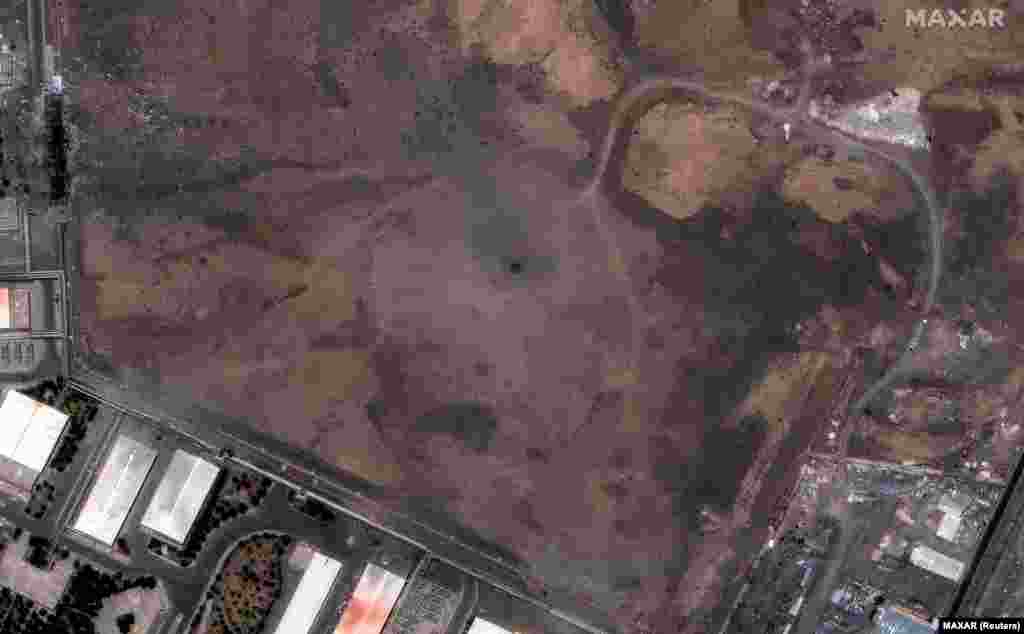 تصویر ماهواره‌ای از تأسیسات غنی‌سازی نطنز در ۲۵ خرداد و تصویر دیگری که در اول تیرماه گرفته شده، نشان‌دهنده آسیب پس از حملات آمریکا است.