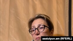 Мане Тандилян проводит голодовку на площади Свободы, 3 марта 2023 г.