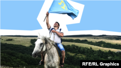 Altın tamğalı kök bayraq. Qırımtatar bayrağı 1917 senesinden künümizge qadar (fotoresimler)