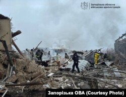 Наслідки російського обстрілу в Запорізькій області