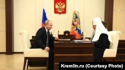 Владимир Путин и Патриах Кирилл