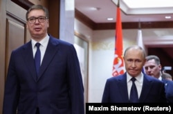 Александр Вучич и Владимир Путин встретились в сентябре этого года в Пекине в рамках торжеств, посвященных 80-летию окончания Второй мировой войны