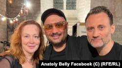 С Юлией Ауг и Кириллом Серебренниковым