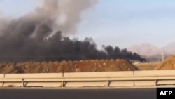 Горящий иранский ядерный объект в Нетензе. Утро 13 июня 2025 года