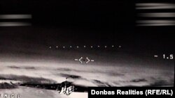 Російський БПЛА «Гербера» за кілька секунд до підриву дрона-перехоплювача