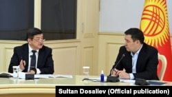 Акылбек Жапаров жана Садыр Жапаров. Архив.