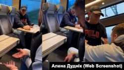 Scene ale incidentului dintr-un tren elvețian pe ruta Interlaken - Spiez, unde un etnic rus a agresat familia unei refugiate ucrainene în Elveția