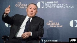 Қазақстан президенті Нұрсұлтан Назарбаев  АҚШ-та өткен ядролық саммитте сөйлеп отыр. Вашингтон, 31 наурыз 2016 жыл. 