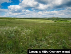 Степь в районе ландшафтного заказника "Кручи", Донецкая область, 2020 год