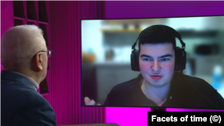 Игровой блогер, стример Андрей Хестанов в эфире программы Грани времени