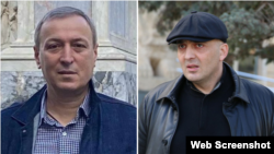 მოკლული ლევან ჯანგველაძე და ოთარ ფარცხალაძე, ყოფილი გენერალური პროკურორი. ფოტოკოლაჟი
