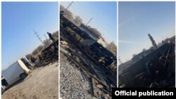 Талкаланган, мыйзамсыз сатылган делген вагондор. Финансы полициясы тараткан сүрөт.