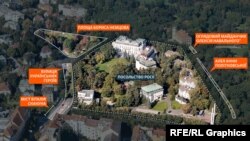 Аерофотознімок посольства Росії у Празі