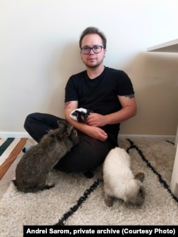 Андрэй разам з гадаванцамі – трусамі