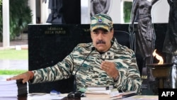 Фактический президент Венесуэлы Николас Мадуро во время встречи с высшим военным командованием в Каракасе. Сентябрь 2025 года