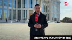 Журналист Әділ Балтабаев (24KZ телеарнасынан скриншот)