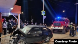 На месте трагедии в Ревде (Свердловская область РФ )