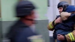 Firefighters Rescue Kindergarteners In Kharkiv Drone Strike