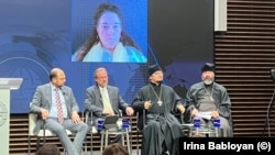 Владимир Кара-Мурза, Сергей Чапнин, Валериан Дунин-Барковский, Андрей Кордочкин в Атлантическом совете: разговор о соучастии Московского Патриархата в войне в Украине. Вашингтон, 18 сентября 2025