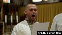 Участник Византийского хора в Утрехте Владимир Карман