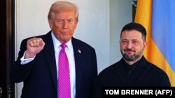 Президент Украины Владимир Зеленский и президент США Дональд Трамп в Белом доме. Вашингтон, 17 октября 2025 года