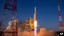 Пуск ракеты-носителя "Ангара"