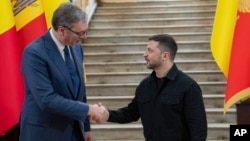 Александар Вучич и Владимир Зеленский на саммите в Одессе, 11 июня 2025 года