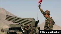 На военных учениях кыргызской армии. Иллюстративное фото.