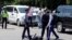Момент задержания одного из подозреваемых в Алма-Ате