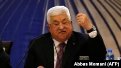 Պաղեստինի ղեկավար Մահմուդ Աբբասը, Ռամալլահ, 28 հունվարի, 2020թ. 