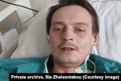 Ільля Жалезьнякоў у шпіталі, архіўнае фота