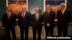 ԵԱՀԿ Մինսկի խմբի համանախագահները, ԵԱՀԿ գործող նախագահի անձնական ներկայացուցիչը և Հայաստանի արտգործնախարարը, Վաշինգտոն, 24-ը հոկտեմբերի, 2020թ.