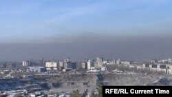 Ыш каптаган Бишкек.