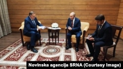 Milorad Dodik u razgovoru sa ruskim predsjednikom, Vladimirom Putinom, Soči, Rusija, 2. oktobar 2025.