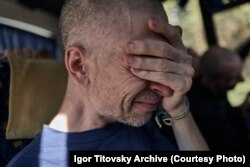 Ігор Тітовський після повернення з російського полону